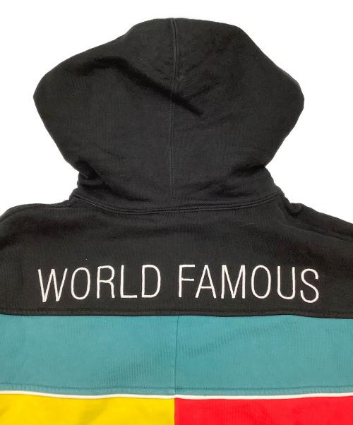 SUPREME（シュプリーム）SUPREME (シュプリーム) プルオーバーパーカー ブラック×レッド サイズ:Mの古着・服飾アイテム