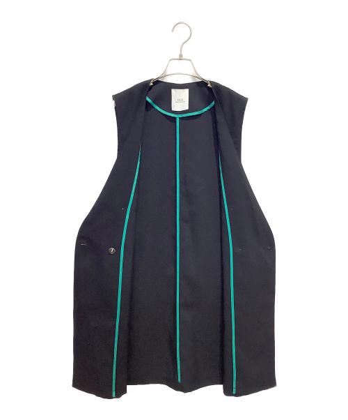 NEUTRAL USUAL STYLE（ヌース）NEUTRAL USUAL STYLE (ヌース) レジュールツイルロングジレ ブラック サイズ:38の古着・服飾アイテム