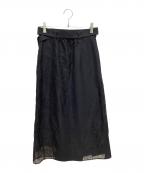 UNITED TOKYOユナイテッドトーキョー）の古着「スムースエンブロイダリースカート」｜ブラック