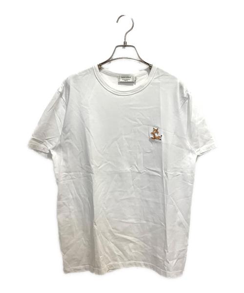 maison kitsune（メゾンキツネ）MAISON KITSUNE (メゾンキツネ) Tシャツ ホワイト サイズ:Lの古着・服飾アイテム