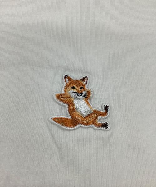 maison kitsune（メゾンキツネ）MAISON KITSUNE (メゾンキツネ) Tシャツ ホワイト サイズ:Lの古着・服飾アイテム