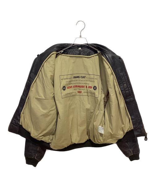 LEVI'S（リーバイス）LEVI'S (リーバイス) レザーブルゾン ブラック サイズ:Mの古着・服飾アイテム