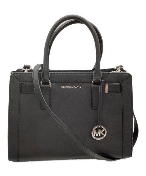 MICHAEL KORS（マイケル・コース）MICHAEL KORS (マイケルコース) 2WAYバッグ ブラックの古着・服飾アイテム