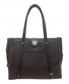 Orobiancoオロビアンコ）の古着「レザートートバッグ」｜ブラック
