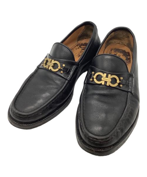 Salvatore Ferragamo（サルヴァトーレ フェラガモ）Salvatore Ferragamo (サルヴァトーレ フェラガモ) ビットローファー ブラック サイズ:28の古着・服飾アイテム