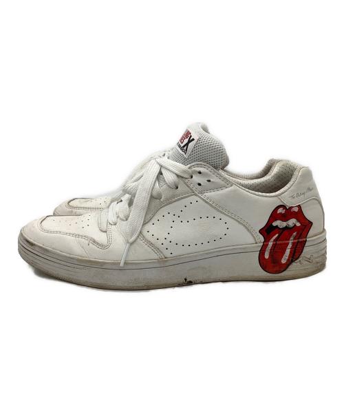 ROLLING STONES（ローリングストーンズ）ROLLING STONES (ローリングストーンズ) SKECHERS (スケッチャーズ) ローカットスニーカー ホワイト サイズ:27の古着・服飾アイテム