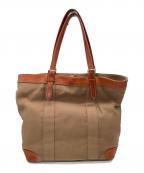 FAROファーロ）の古着「トートバッグ」｜ブラウン×ベージュ