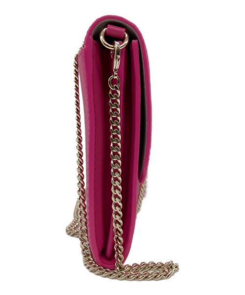 FURLA（フルラ）FURLA (フルラ) チェーン ウォレットショルダー ピンクの古着・服飾アイテム