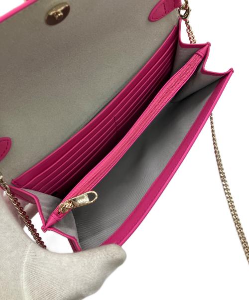 FURLA（フルラ）FURLA (フルラ) チェーン ウォレットショルダー ピンクの古着・服飾アイテム
