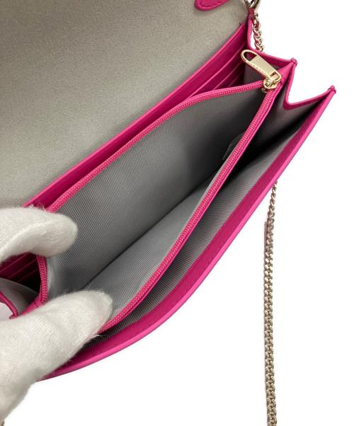FURLA（フルラ）FURLA (フルラ) チェーン ウォレットショルダー ピンクの古着・服飾アイテム