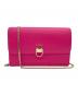 FURLA（フルラ）の古着「チェーン ウォレットショルダー」｜ピンク