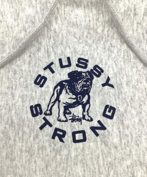 stussy（ステューシー）stussy (ステューシー) STRONG MAC HOODIE グレー サイズ:Sの古着・服飾アイテム