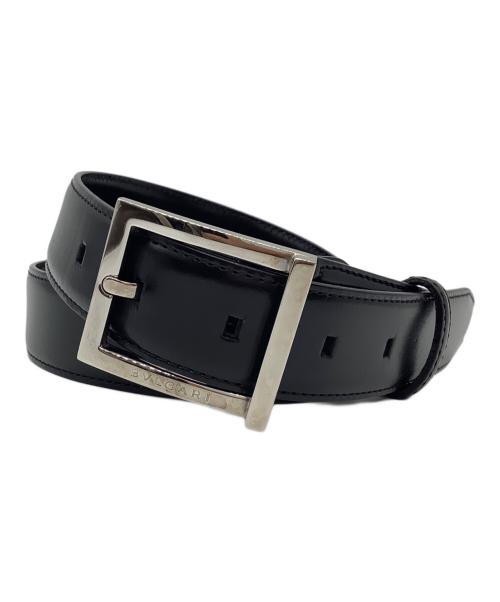 BVLGARI（ブルガリ）BVLGARI (ブルガリ) LOEGEG レザーベルト ブラック サイズ:110/44の古着・服飾アイテム
