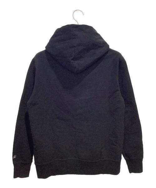 GOD SELECTION XXX（ゴッドセレクショントリプルエックス）GOD SELECTION XXX (ゴッドセレクショントリプルエックス) ボックスロゴ プルオーバーパーカー ブラック サイズ:Mの古着・服飾アイテム