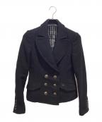 BURBERRY BLUE LABELバーバリーロンドンブルーレーベル）の古着「ショートコート」｜ブラック