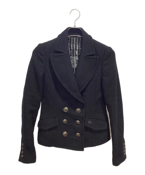 BURBERRY BLUE LABEL（バーバリーロンドンブルーレーベル）BURBERRY BLUE LABEL (バーバリーロンドンブルーレーベル) ショートコート ブラック サイズ:38の古着・服飾アイテム