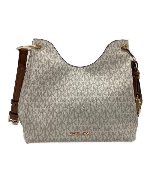 MICHAEL KORS（マイケル・コース）MICHAEL KORS (マイケルコース) ショルダーバッグ ホワイトの古着・服飾アイテム