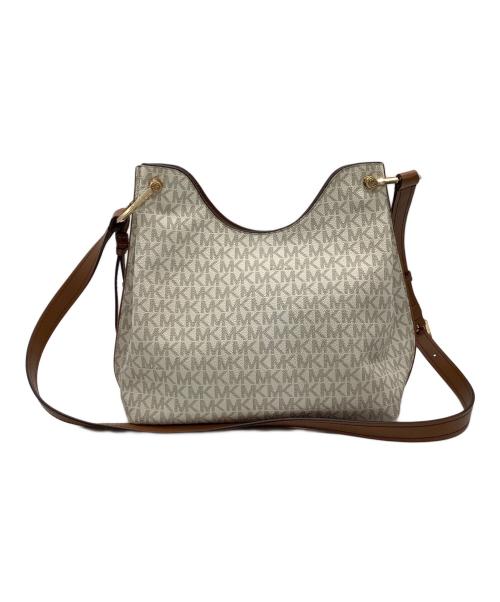 MICHAEL KORS（マイケル・コース）MICHAEL KORS (マイケルコース) ショルダーバッグ ホワイトの古着・服飾アイテム