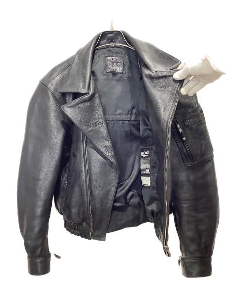 KADOYA（カドヤ）KADOYA (カドヤ) ダブルライダースジャケット ブラック サイズ:Lの古着・服飾アイテム