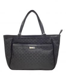 KATHARINE HAMNETT（キャサリンハムネット）の古着「トートバッグ」｜ブラック