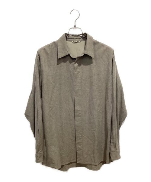 AURALEE（オーラリー）AURALEE (オーラリー) 長袖シャツ ブラウン サイズ:XLの古着・服飾アイテム