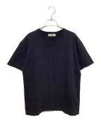 BOTTEGA VENETAボッテガベネタ）の古着「ロゴ刺繍ショートスリーブカットソー」｜ブラック