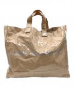 COMME des GARCONSコムデギャルソン）の古着「ビニールトートバッグ」｜ベージュ
