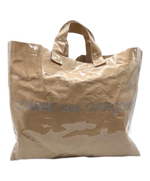 COMME des GARCONS（コムデギャルソン）COMME des GARCONS (コムデギャルソン) ビニールトートバッグ ベージュの古着・服飾アイテム