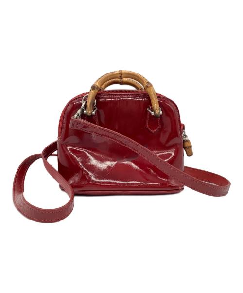 GUCCI（グッチ）GUCCI (グッチ) 2WAYバッグ レッドの古着・服飾アイテム