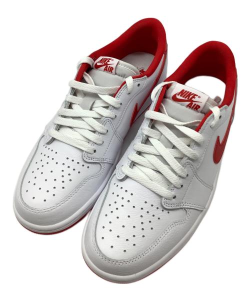 NIKE（ナイキ）NIKE (ナイキ) AIR JORDAN1 RETRO LOW OG ホワイト×レッド サイズ:27.5の古着・服飾アイテム