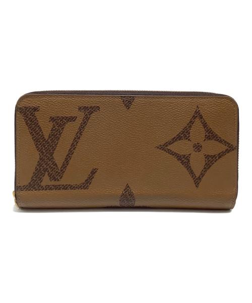 LOUIS VUITTON（ルイ ヴィトン）LOUIS VUITTON (ルイ ヴィトン) モノグラム・ジャイアント ラウンドファスナー 財布 ブラウンの古着・服飾アイテム