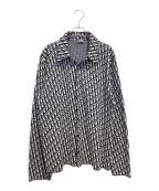 Diorディオール）の古着「Oblique Overshirt」｜ホワイト×ブラック