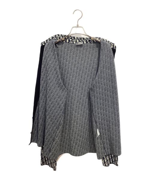 Dior（ディオール）DIOR (ディオール) Oblique Overshirt ホワイト×ブラック サイズ:XLの古着・服飾アイテム