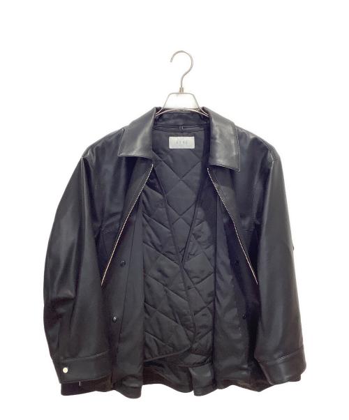 ETRE TOKYO（エトレトウキョウ）ETRE TOKYO (エトレトウキョウ) フェイクレザーオーバーサイズブルゾン ブラック サイズ:Sの古着・服飾アイテム