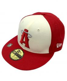 New Era（ニューエラ）の古着「キャップ」｜レッド×ホワイト