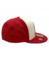 中古・古着 New Era (ニューエラ) キャップ レッド×ホワイト：7000円