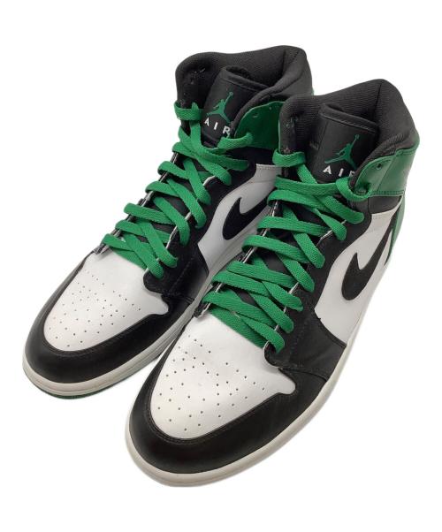 NIKE（ナイキ）NIKE (ナイキ) AIR JORDAN 1 RETRO HIGH ホワイト×グリーン サイズ:31の古着・服飾アイテム