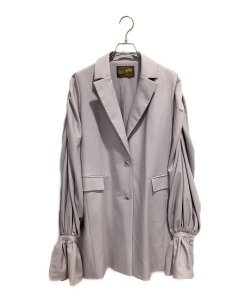 la belle etude（ラベルエチュード）la belle Etude (ラベルエチュード) ギャザーボリューム袖ジャケット ラベンダー サイズ:Fの古着・服飾アイテム