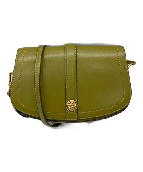 CHARLES & KEITH（チャールズアンドキース）CHARLES & KEITH (チャールズアンドキース) チェーンショルダーバッグ グリーン×ゴールドの古着・服飾アイテム