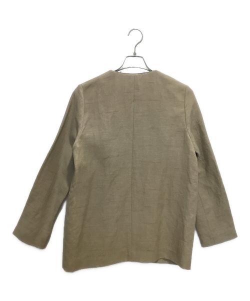 Pilgrim（ピルグリム）Pilgrim (ピルグリム) ノーカラージャケット ベージュ サイズ:1の古着・服飾アイテム