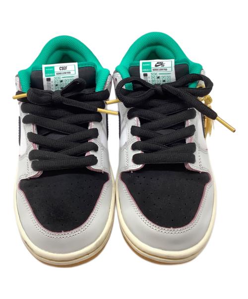 NIKE SB（ナイキエスビー）NIKE SB (ナイキエスビー) CSEF (シーエスイーエフ) DUNK LOW PRO  ホワイト×グリーン サイズ:24の古着・服飾アイテム