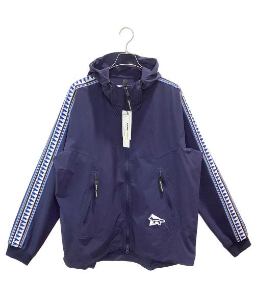 maison kitsune（メゾンキツネ）maison kitsune (メゾンキツネ) and wander (アンドワンダー) トラックフーディ ネイビー サイズ:XLの古着・服飾アイテム