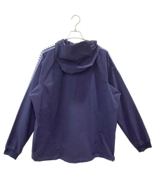 maison kitsune（メゾンキツネ）maison kitsune (メゾンキツネ) and wander (アンドワンダー) トラックフーディ ネイビー サイズ:XLの古着・服飾アイテム