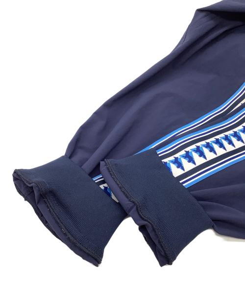 maison kitsune（メゾンキツネ）maison kitsune (メゾンキツネ) and wander (アンドワンダー) トラックフーディ ネイビー サイズ:XLの古着・服飾アイテム