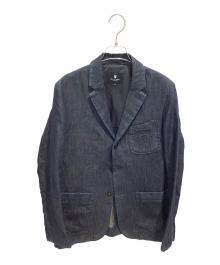 BLACK LABEL CRESTBRIDGE（ブラックレーベル クレストブリッジ）の古着「3B デニム テーラードジャケット」｜インディゴ