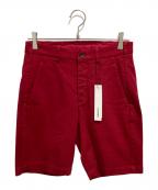 ATTACHMENTアタッチメント）の古着「カツラギストレッチ ショートパンツ」｜レッド