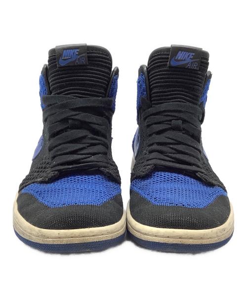 NIKE（ナイキ）NIKE (ナイキ) AIR JORDAN1 RETORO HIGH FLYKNIT ブルー×ブラック サイズ:24.5の古着・服飾アイテム