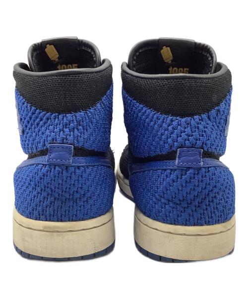 NIKE（ナイキ）NIKE (ナイキ) AIR JORDAN1 RETORO HIGH FLYKNIT ブルー×ブラック サイズ:24.5の古着・服飾アイテム