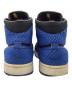 中古・古着 NIKE (ナイキ) AIR JORDAN1 RETORO HIGH FLYKNIT ブルー×ブラック サイズ:24.5：5000円
