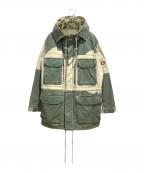 CAV EMPTシーイー）の古着「2017SS Vend Smock Jacket」｜グリーン×ホワイト